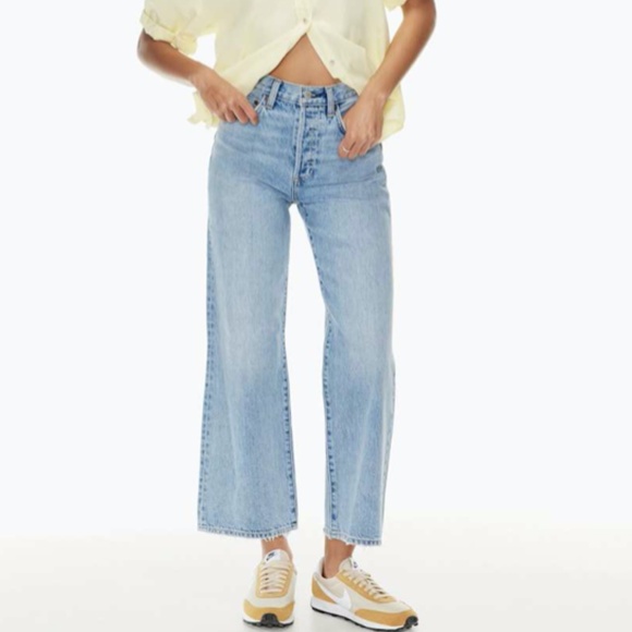 Denim Forum The Farrah High Rise Wide Leg 28L 25 - Picture 1 of 13